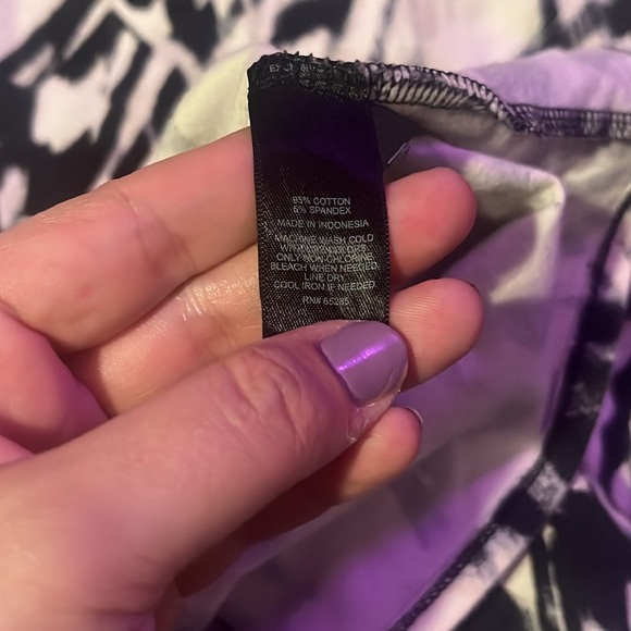 Express body contour zebra design dress with stretch size small - Picture 2 of 5